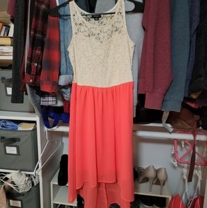 Dress size small coral